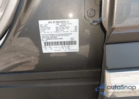 2025 Ford Explorer Platinum z USA, uszkodzony, nr VIN 1FMWK8HC4SGA10960